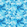 Foulard en soie Flowers Tie & Dye, Bleu marine 