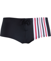 Women Shorty Bikini Bottom - Vilebrequin x Ines de la Fressange Navy front view