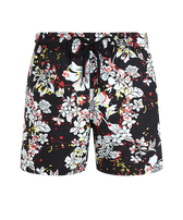 Men Swim Shorts Flower Splash - VBQ x Palm Angels Black 正面图