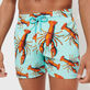 Men Stretch classic Printed - Men Stretch Swim Trunks Lobster, Lagoon details view 3
