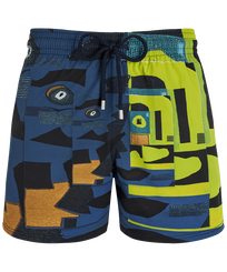 Pantaloncini mare uomo elasticizzati Eternité - Vilebrequin x Deux Femmes Noires Blu marine vista frontale