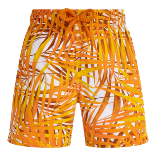 Boys Stretch Swim Shorts Palm Leaves Mango front view