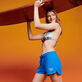 女士刺绣标志 Gradient 短裤 - Vilebrequin x The Beach Boys Earthenware 正面穿戴视图