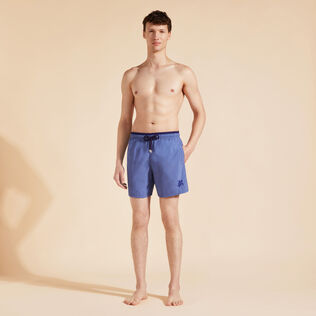 Men Swim Trunks Bicolor Storm front worn view