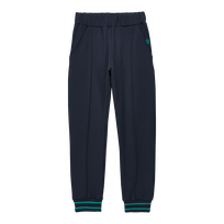 Pantalon jogging en coton garçon Rayures Bleu marine vue de face