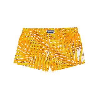 Girls Swim Shorts Palm Leaves Mango back view