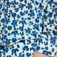 Camisa ligera unisex en gasa de algodón con estampado Turtles Leopard Thalassa detalles vista 1