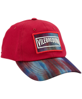 Casquette imprimée homme Ikat Flowers Dark denim w1 vue de face