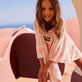 Kids Terry Poncho Tie & Dye Starfruit details view 2