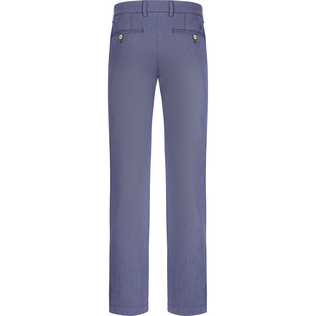 Men Chino Pants Micro Stripes Blue+white+red back view