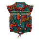 Chemise fille Fonds Marins Multicolores Bleu marine vue de face