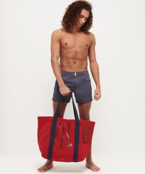 Large Beach Bag Vilebrequin Peppers front worn view