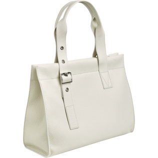 Medium Leather Bag Blanco detalles vista 1