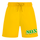 Boys Stretch Swim trunks Dad and Son Sun front view Boys Stretch Swim trunks Dad and Son Sun front view