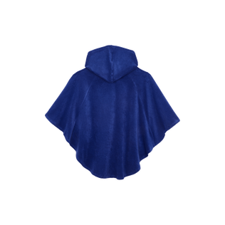 Kids Terry Beach Poncho Embroidered Turtle Marrakech back view
