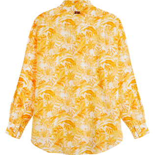 Camisa de viscosa con estampado Tahiti Flowers para mujer Maiz vista trasera