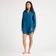 Women Linen Dress Shirt - Vilebrequin x Abu Dhabi Goa front worn view