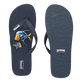 Chanclas de playa con estampado Piranhas para hombre Azul marino vista frontal