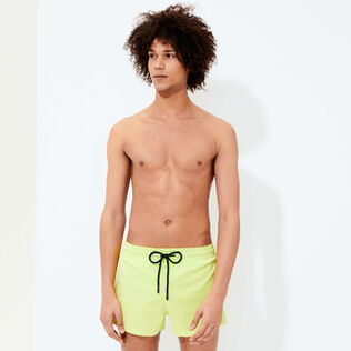 Men Swimwear Short and Fitted Stretch Solid Coriander details view 2