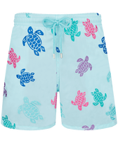 Men Swim Shorts Embroidered Tortue Multicolore - Limited Edition Thalassa front view