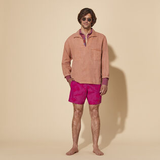 Men Swim Shorts Ultra-light and Packable Vatel Crimson purple details view 1