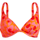 New Leopard 女士带钢圈比基尼上衣 Apricot 正面图