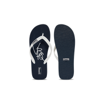 Chanclas con estampado VBQ Line para hombre Azul marino vista frontal