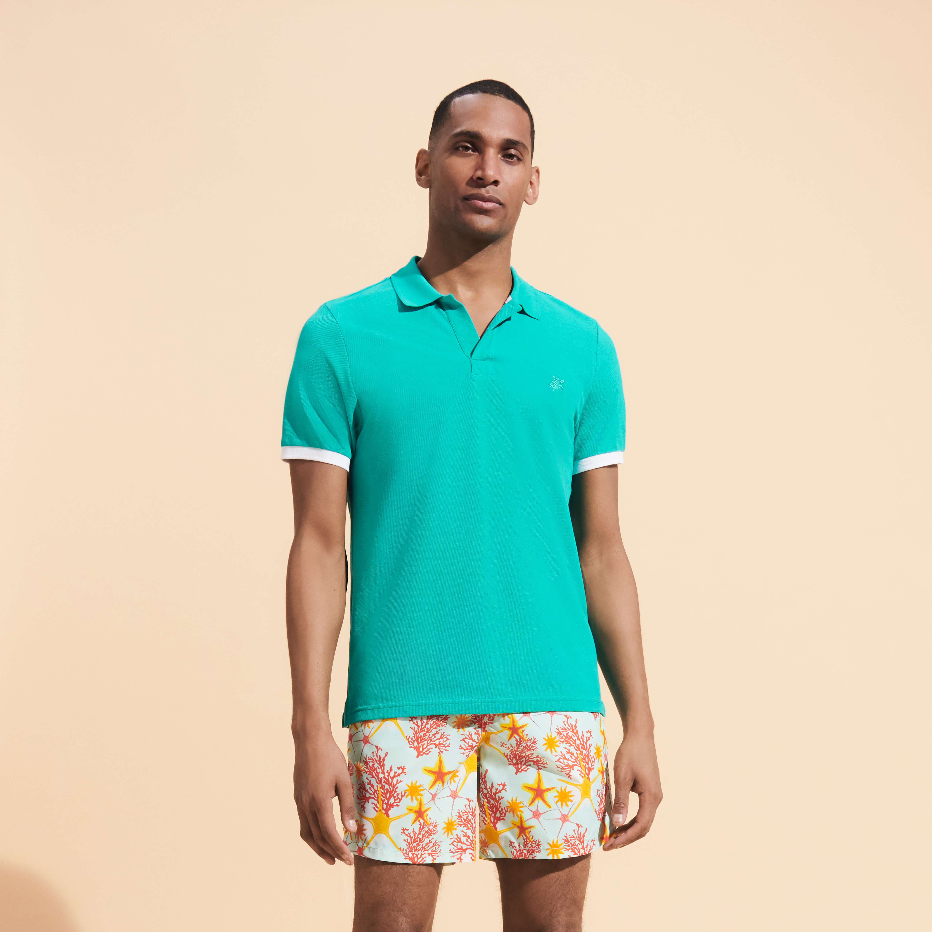 Men's cotton top pique polo shirts