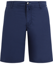 Solid Tencel-Bermudashorts für Herren Ultramarin blau Vorderansicht
