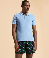 Men Terry Polo Solid Divine front worn view