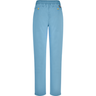 Men Cotton and Tencel Elastic Waist Pants Solid Divine back view