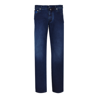 Jean stretch 5 poches homme Mosaïque Med denim w2 vue de face