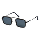 White Tulipwood Women and Men Sunglasses - VBQ x Shelter Black back view