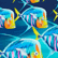 Costume intero bambina Piranhas Blu marine 