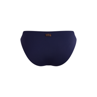 Women Mini brief Bikini Bottom Strass Navy back view