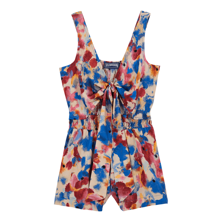Flowers In The Sky Playsuit Aus Viskose Für Mädchen - Graceful - Blau - Größe 2 - Vilebrequin