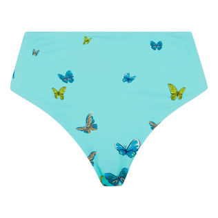 Bas de maillot de bain culotte taille haute femme Butterflies Lagon vue de face