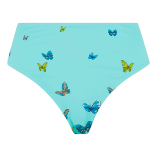 Women High-Waisted Bottom Bikini Butterflies Lagoon front view