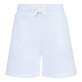 Boys Terry Bermuda Solid White front view