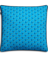 Pillowcase Micro Ronde Des Tortues Rainbow Hawaii blue front view
