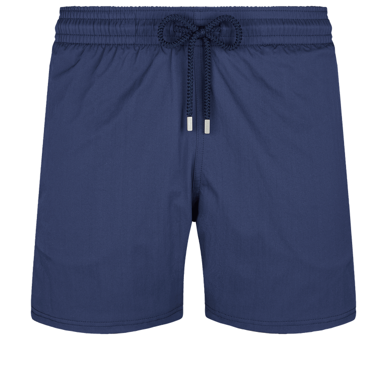 Men Stretch Short Swim Shorts Solid - Swimming Trunk - Moorise - Blue - Size XXXL - Vilebrequin