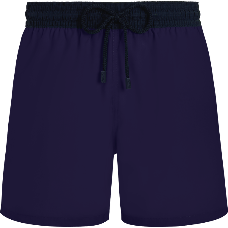 Pantaloncini Mare Uomo In Lana Super 120s - Costume Da Bagno - Magnus - Blu