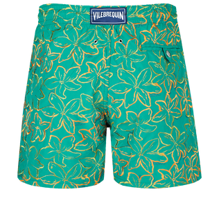 Men Swim Trunks Embroidered Raiatea - Limited Edition Emerald back view