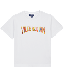 Sunny Streets T-Shirt aus Baumwolle für Jungen Weiss Vorderansicht