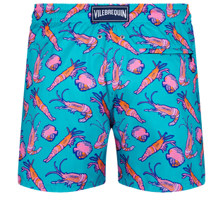 Men Swim Shorts Ultra-light and Packable Crevettes et Poissons Curacao back view