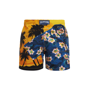 Men Swim Shorts Hawain Mix - VBQ x Palm Angels Corn 后视图