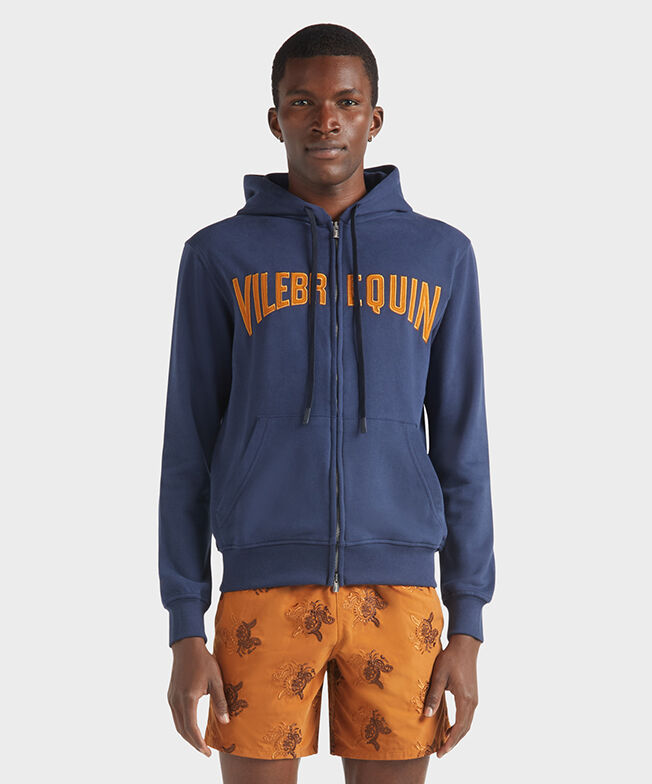 スウェット・トレーナー VILEBREQUIN HOODY SWEATSHIRT (44408) Men Cotton Hoodie Sweatshirt Solid - Vilebrequin x