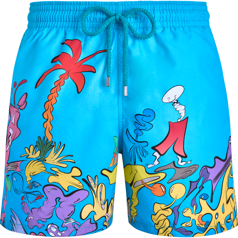 Men 360 Swim Shorts Fonds Marins - Swimming Trunk - Moopea - Blue - Size XXXL - Vilebrequin