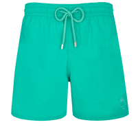 Men Swim Trunks Water-reactive Rascasses Tropezian green front view