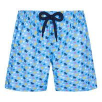 Boys Stretch Swim Trunks Micro Ronde Des Tortues Rainbow Divine front view